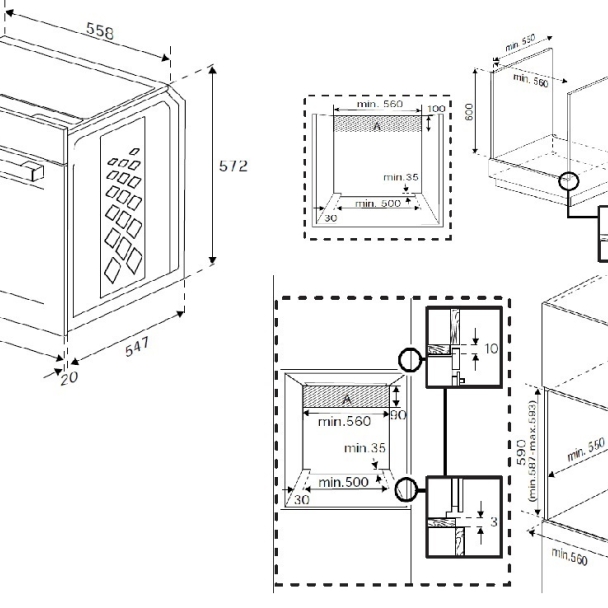 Four encastrable multifonction catalyse