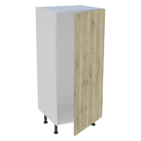 Demi-colonne cuisine pour réfrigérateur avec 1 porte H.129,6 cm x L. 60 cm - Chêne Doré