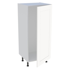 Demi-colonne cuisine pour réfrigérateur avec 1 porte H.129,6 cm x L. 60 cm - Blanc Cadre
