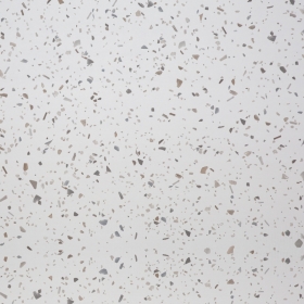 Crédence cuisine stratifiée Terrazzo Blanc -  L. 240 cm