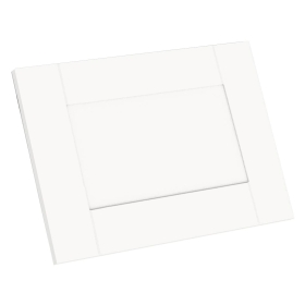 Kit façade meuble cuisine Blanc Cadre 1 porte H. 42,9 cm x L. 59,7 cm